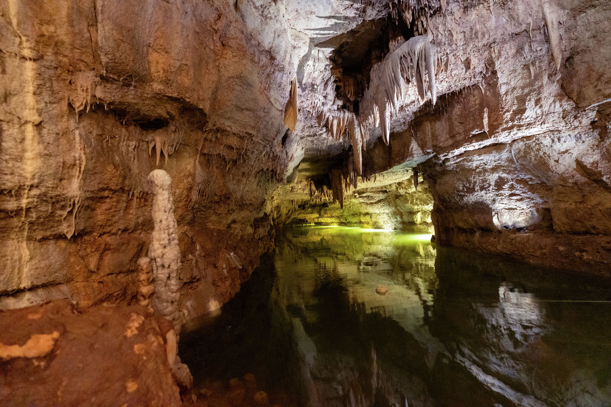 See photos of the rare Trinity Aquifer rise at Natural Bridge Caverns this weekend