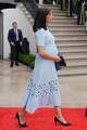 FILE - Second lady Usha Vance arrives participates at an arrival ceremony on the South Lawn of the White House, April 28, 2026, in Washington.