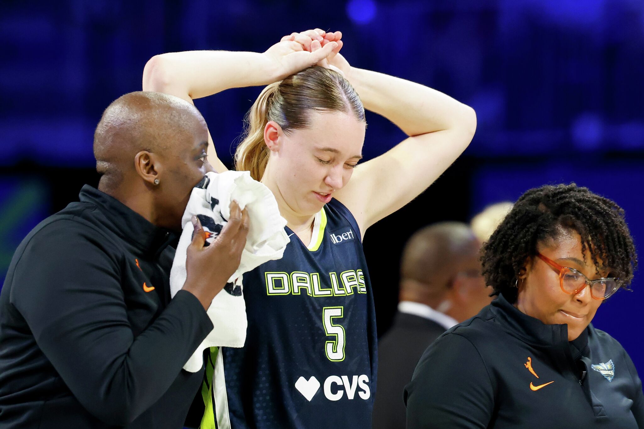 The WNBA's Dallas Wings host the New York Liberty Monday night.