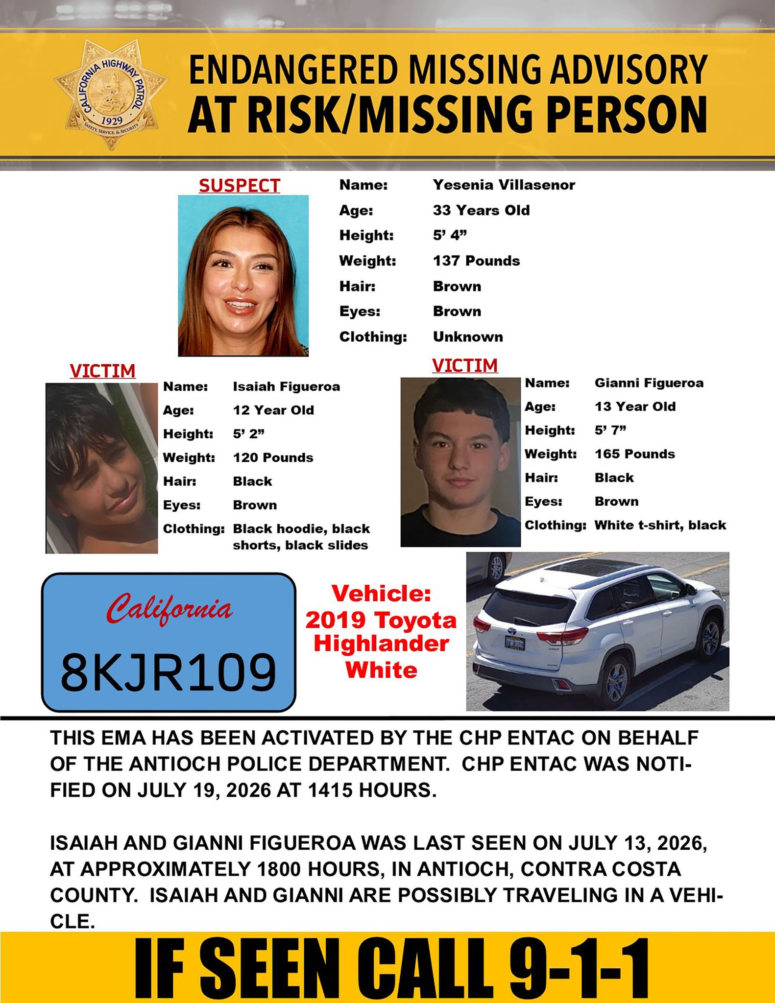Contra Costa Co.: Antioch Police Ask For Help Finding 2 Boys Missing For A Week