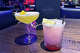 A yuzu lychee martini and a bourbon apple mule at the Hard Rock Cafe in Los Angeles.