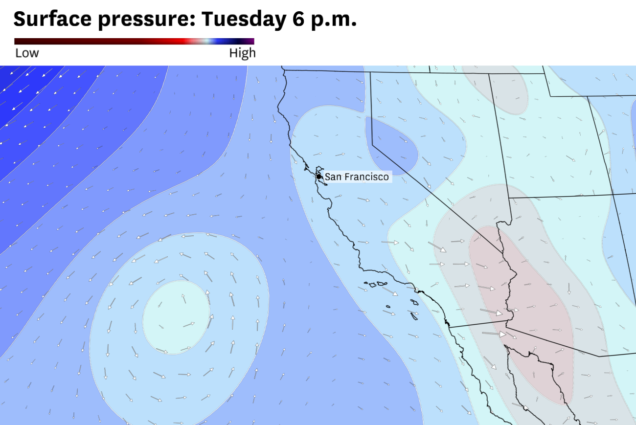 Bay Area to see tropical clouds, spotty rain and surging humidity