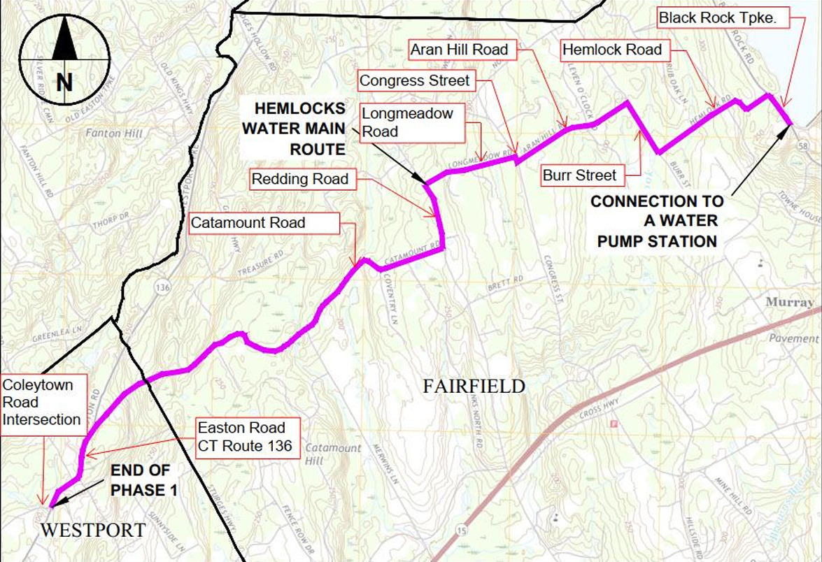 Years-long CT water pipeline project to affect Fairfield roads through 2029