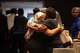 Parishioners hug in prayer following the We The Kingdom Conference at Oak Cliff Bible Fellowship in Dallas, Saturday, July 18, 2026. Oak Cliff Bible Fellowship, a prominent megachurch, is celebrating its 50th anniversary this year.