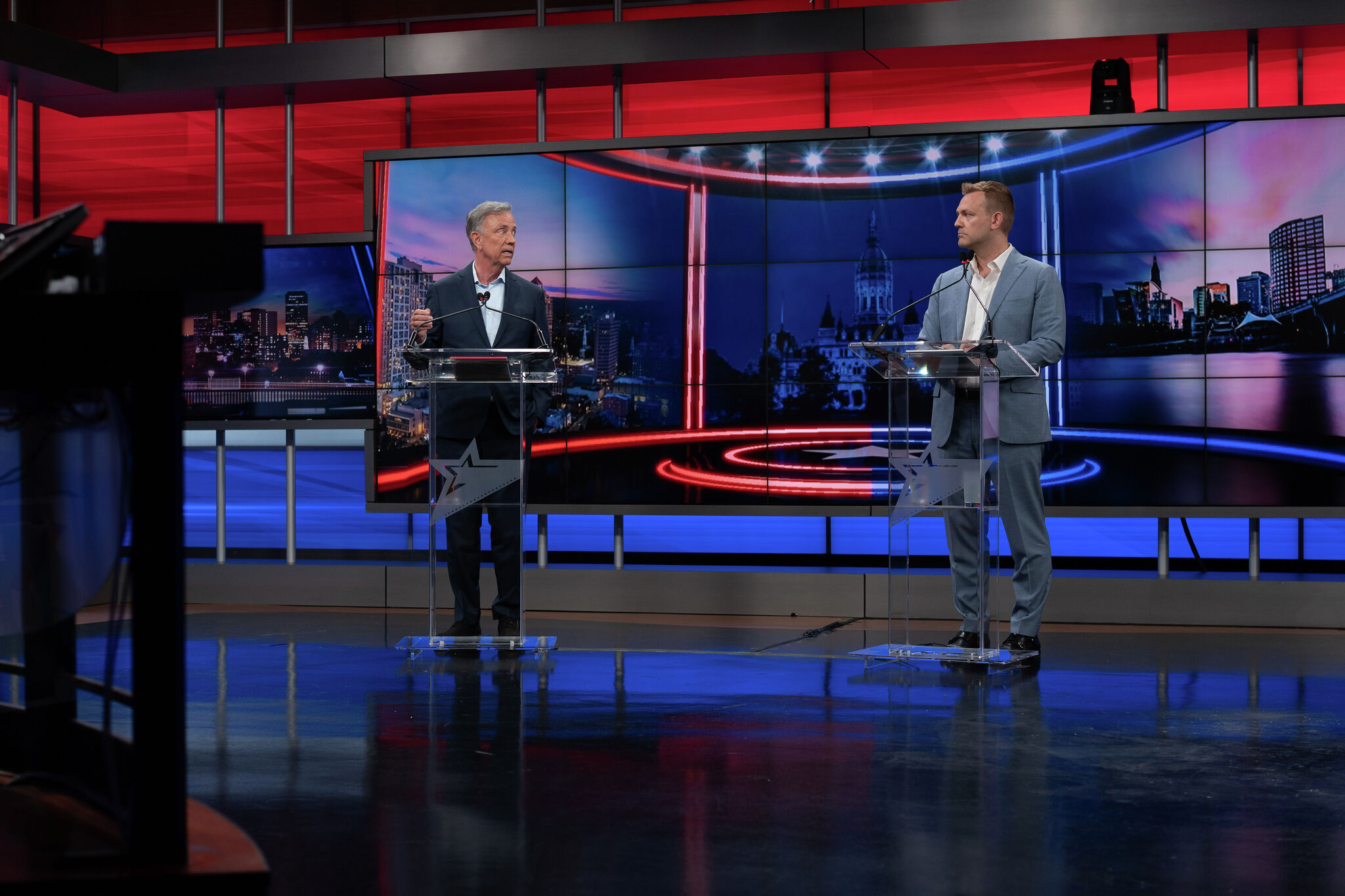 Ned Lamont, Josh Elliott spar over taxes, utilities in CT governor debate
