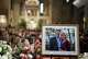 FILE - Pictures of Mark and Melissa Hortman are set up inside the sanctuary at the Basilica of St. Mary's during funeral services for Mark and Melissa Hortman in Minneapolis, Saturday, June 28, 2025. (Alex Kormann/Star Tribune via AP, Pool, File)