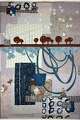 Boschert’s “Winter Walk,” a 46-by-32-inch collage, embraces subdued colors.