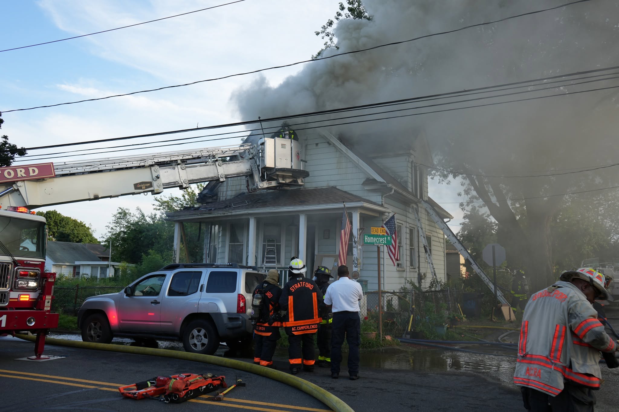 Stratford police rescue resident, pets from house fire: Officials