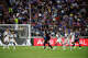 San Jose Earthquakes goalkeeper Earl Edwards Jr. passes the ball at the Stanford Stadium on Saturday. The Earthquakes and LA Galaxy played to a 1-1 draw in the California Clásico.