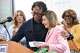 U.S. Rep. Wesley Bell, D-Mo., embraces U.S. Rep. Nancy Pelosi, D-Calif., at a healthcare rally hosted by Bell and Affinia Healthcare on Friday, July 24, 2026 in Ferguson, Mo.