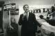 Tom Luce, a former candidate for Texas governor, speaks to a small group of supporters and press in 1990.