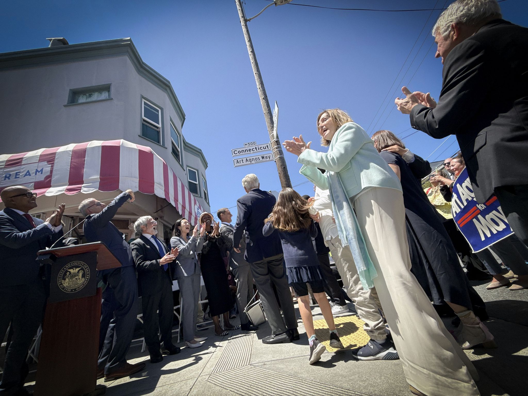 SF: Former Mayor Agnos Honored With Commemorative Street In Potrero Hill