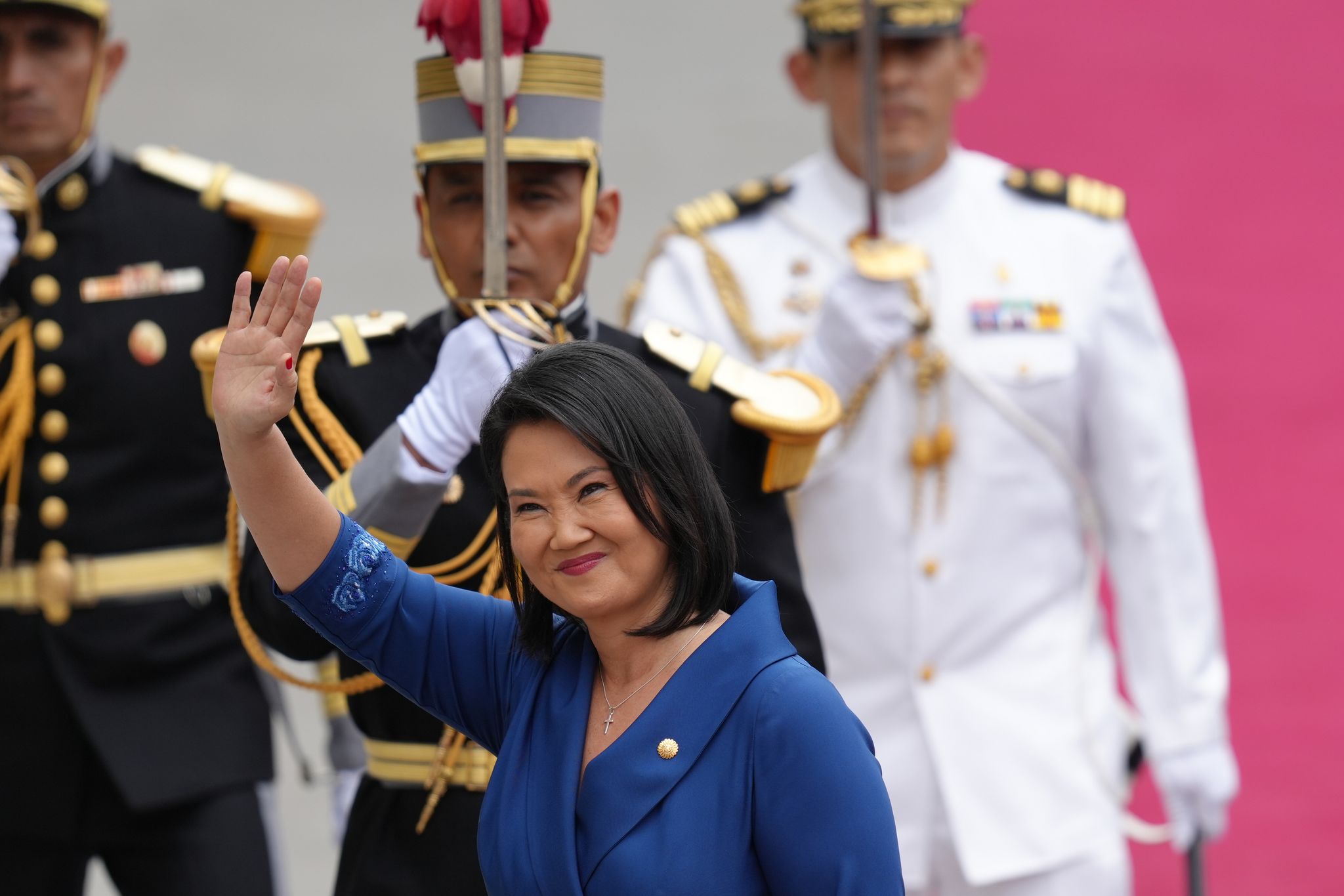 Coverage image for: Keiko Fujimori is inaugurated as Peru's president following a narrow election victory