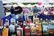Books are displayed in the Trinity University Press booth at the 2017 San Antonio Book Festival. The festival is an asset to our city and worthy of continued investment, our guest columnists write.