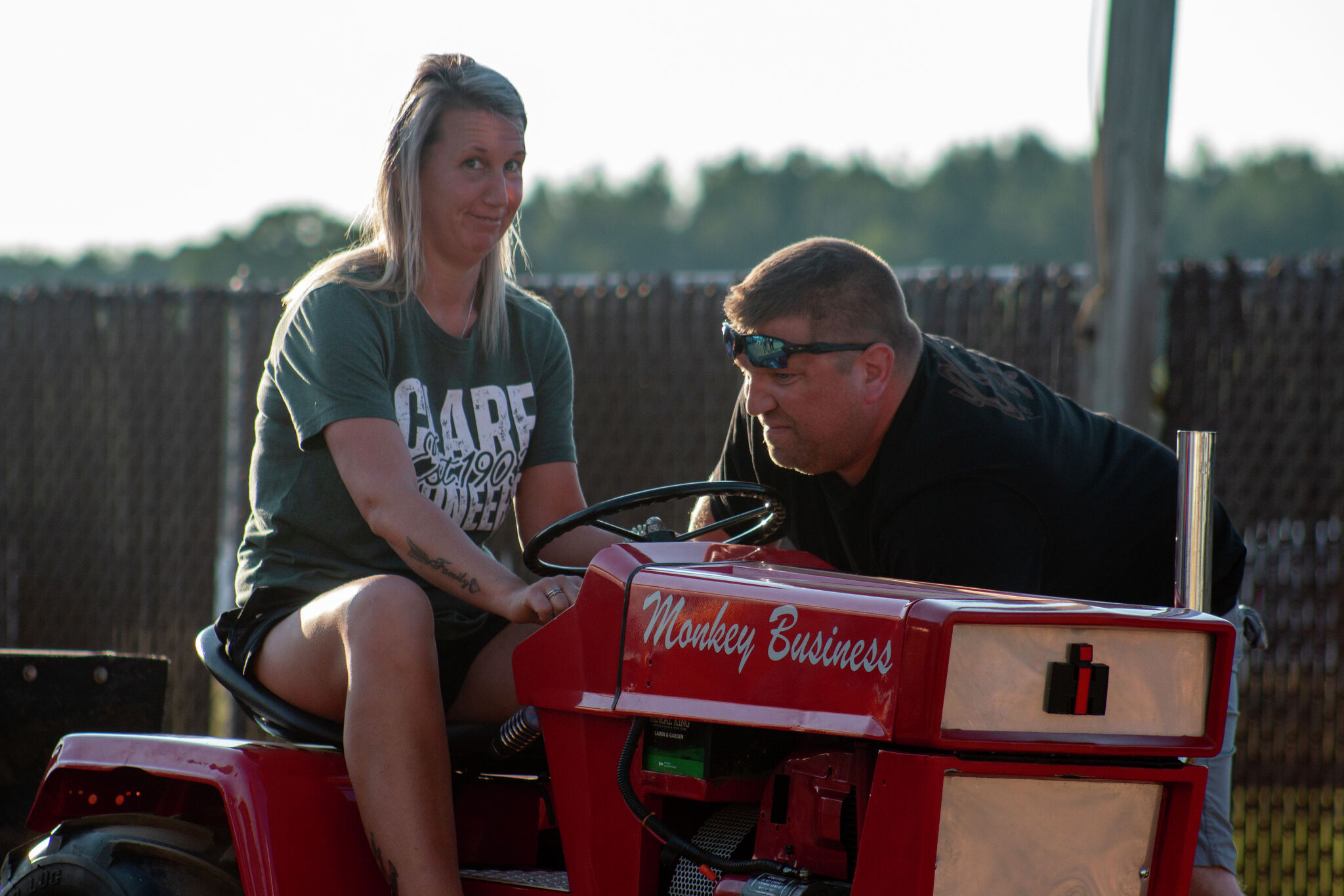 Newlyweds keep family tradition rolling at Osceola County Fair tractor pull