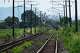 Electric poles are seen fallen over rail tracks in Hikawa, southern Japan, Thursday, July 30, 2026, two days after an earthquake hit the area.