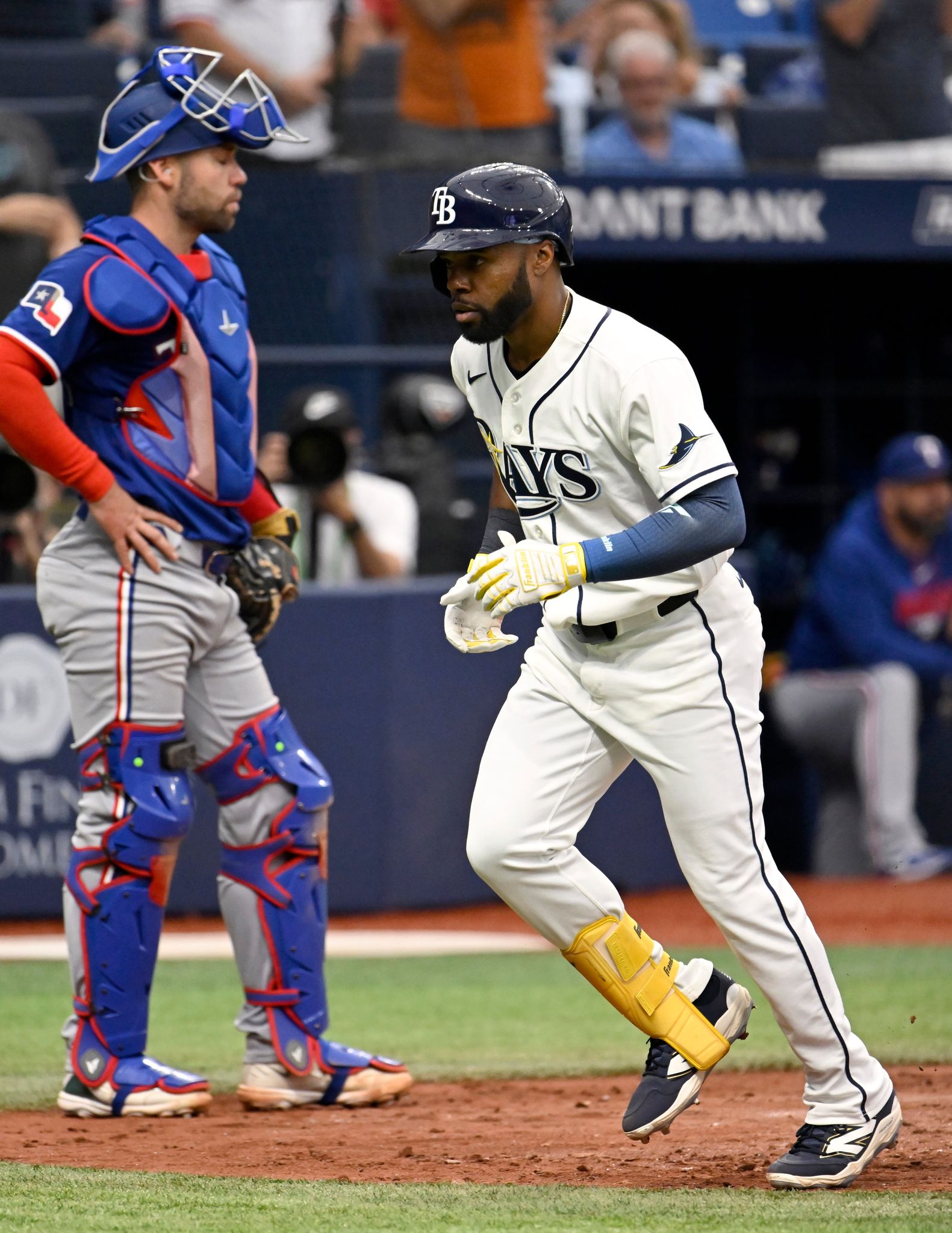 Cedric Mullins homers in the eighth inning, lifting Rays over the Rangers 3-2
