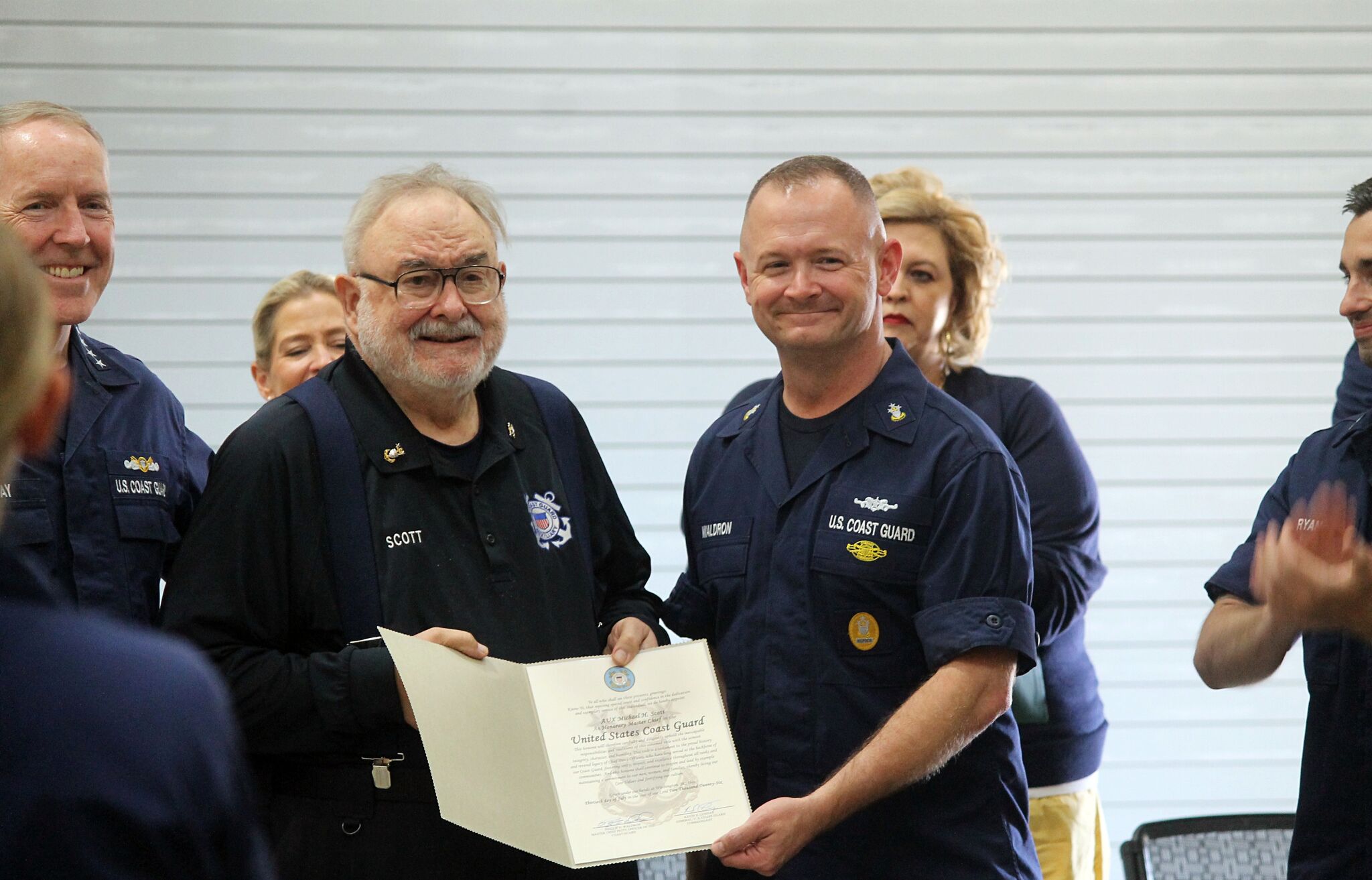 Coast Guard Auxiliary volunteer receives rare honor in Manistee