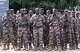 FILE - Soldiers wait for the start of the funeral for Mali's former defense minister Sadio Camara at the Military Engineering Parade Ground in Bamako, Mali, on April 30, 2026.