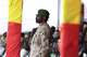 FILE - Mali's junta leader Gen. Assimi Goita attends the funeral of former defense minister Sadio Camara on April 30, 2026, at the Military Engineering Parade Ground in Bamako, Mali.