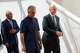 Asia Football Confederation President Salman Bin Ibrahim Al-Khalifa, center, walks with FIFA President Gianni Infantino, right, as they arrive for an inauguration ceremony for the new building of the Asia Football Confederation in Kuala Lumpur, Malaysia Tuesday, Oct. 30, 2018. Infantino recently backtracked off a plan to sell minority stakes in the World Cup to outside investors, including Joshua Kushner, the brother of Donald Trump's son-in-law, Jared Kushner. UEFA members threatened to boycott the World Cup over the plan, and the confederations from North and Central America as well as Asia also spoke out against it.