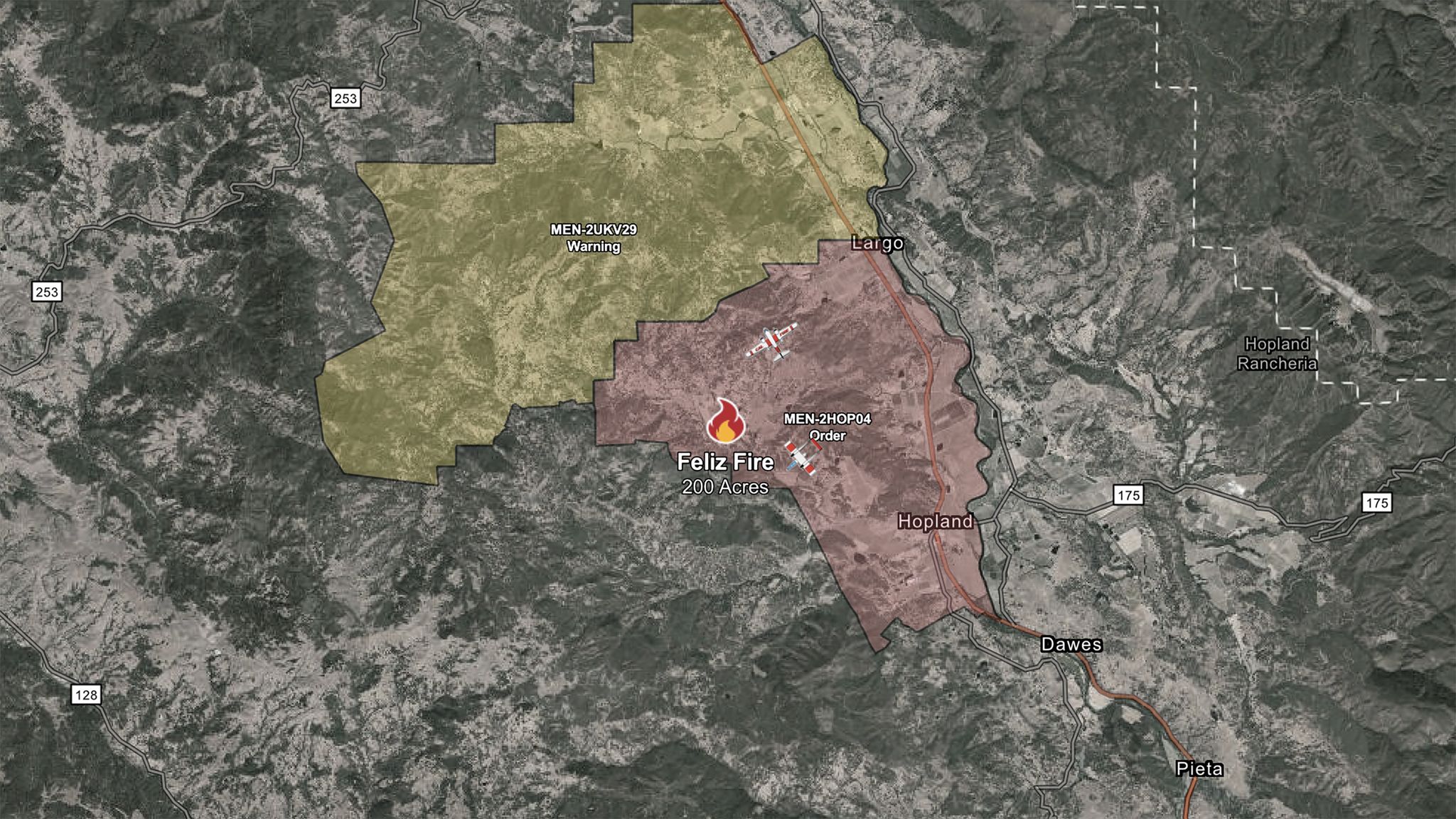 EVACUATE NOW: Mendocino Blaze Jumps to 200 Acres
