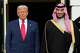 FILE - President Donald Trump stands with Saudi Arabia's Crown Prince Mohammed bin Salman on his visit to the White House, Nov. 18, 2025, in Washington.