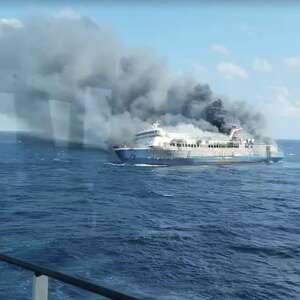 A blaze on an Indonesian passenger ferry leaves at least 5 dead and dozens missing