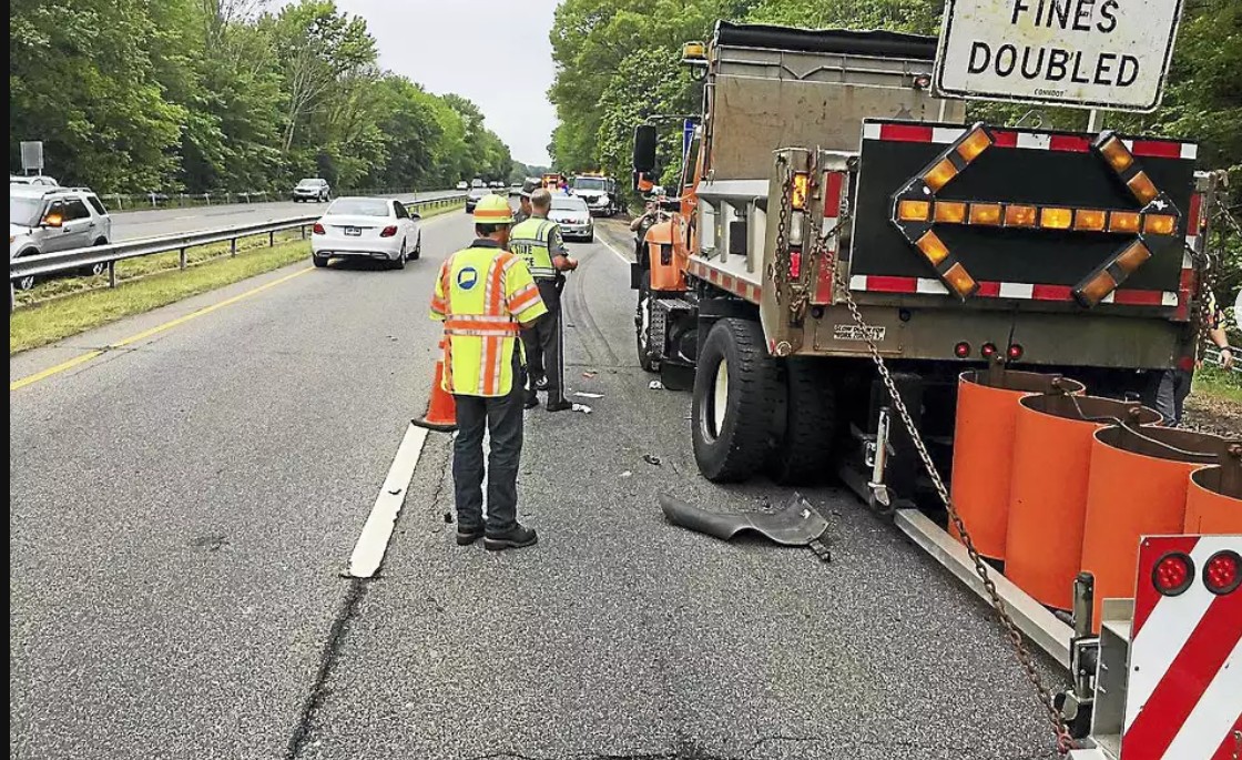 Route 64 is closed in both directions between Glenwood Avenue and Stevens Road on Sunday night due to a crash.
