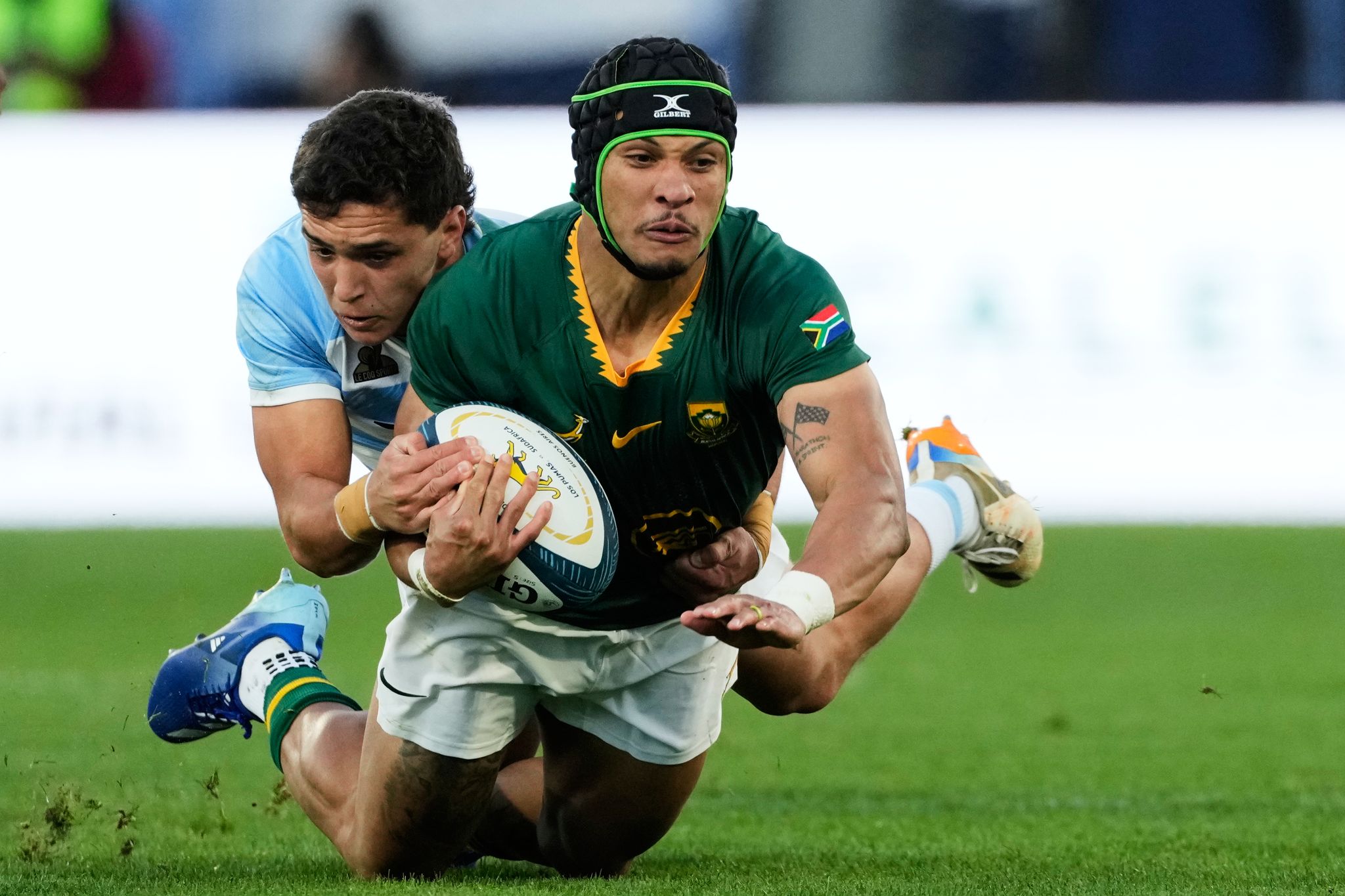 Springboks edge Argentina as Siya Kolisi limps off with a recurring hamstring injury - San Francisco Chronicle thumbnail