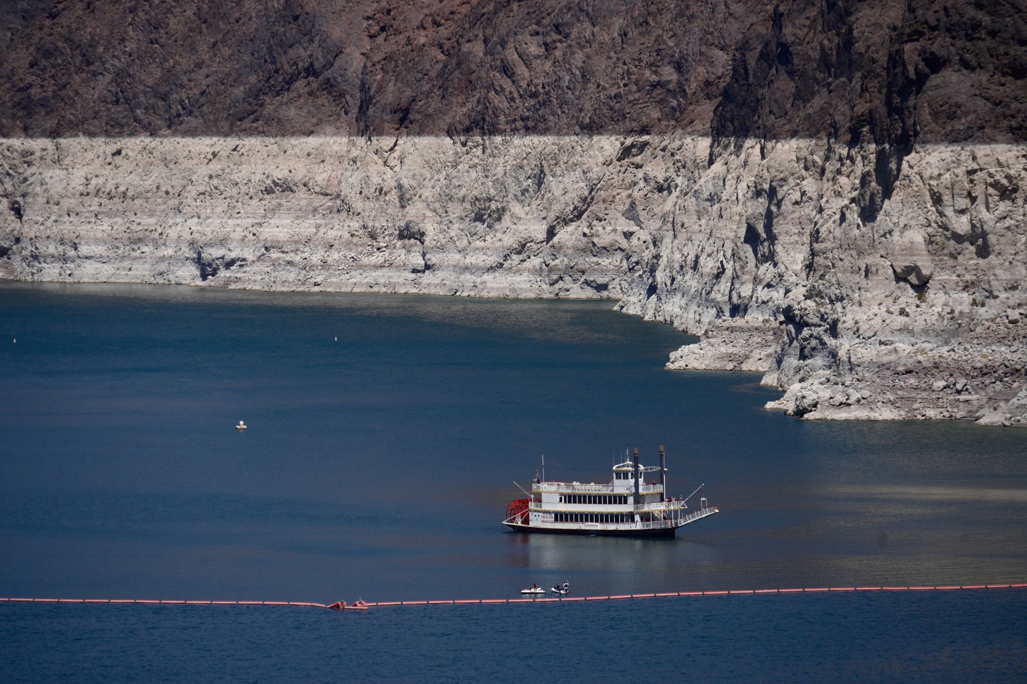 El lago Mead en el río Colorado alcanza su nivel más bajo en la historia