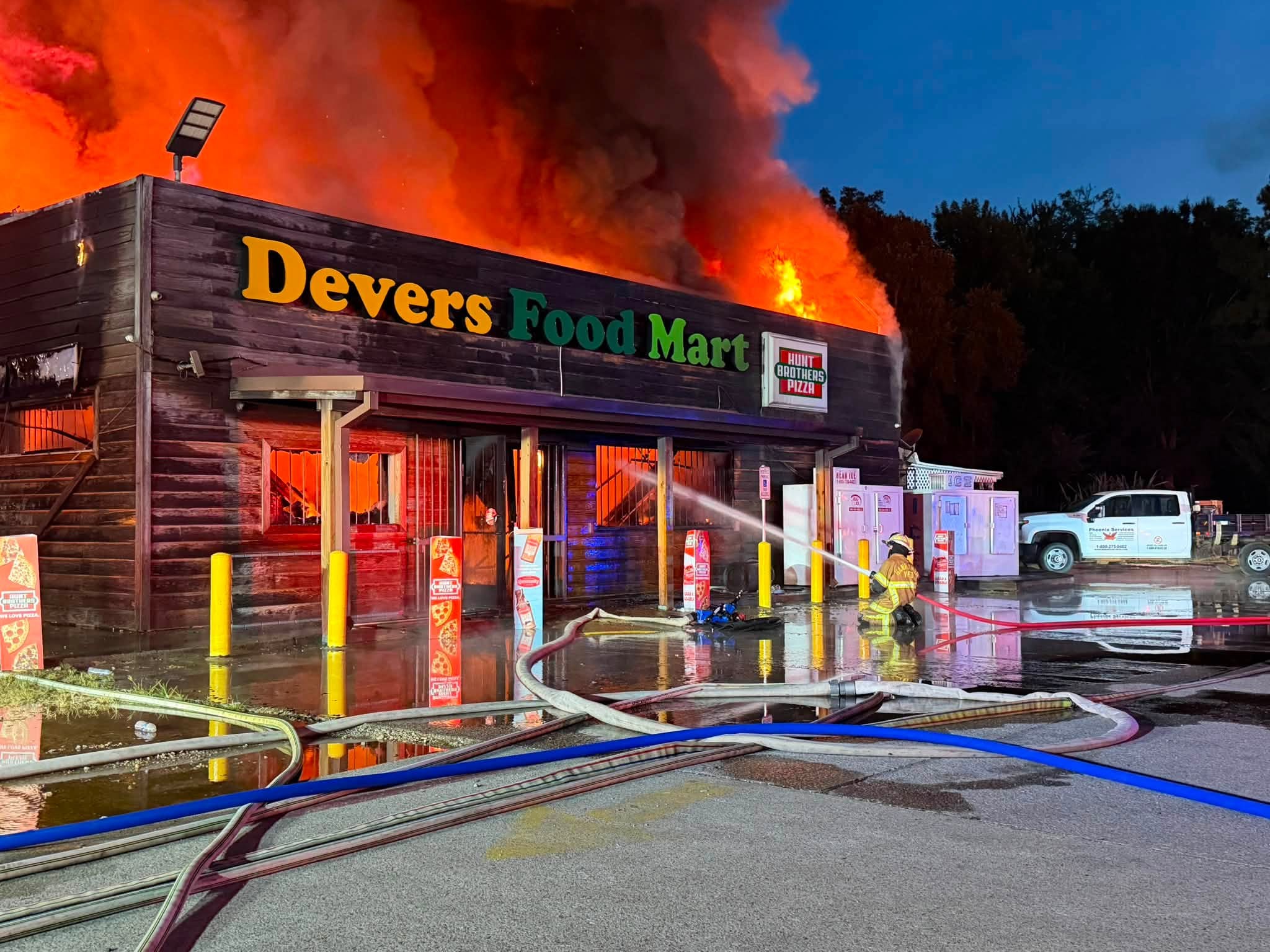 Devers convenience store a 'total loss' after flames engulf building