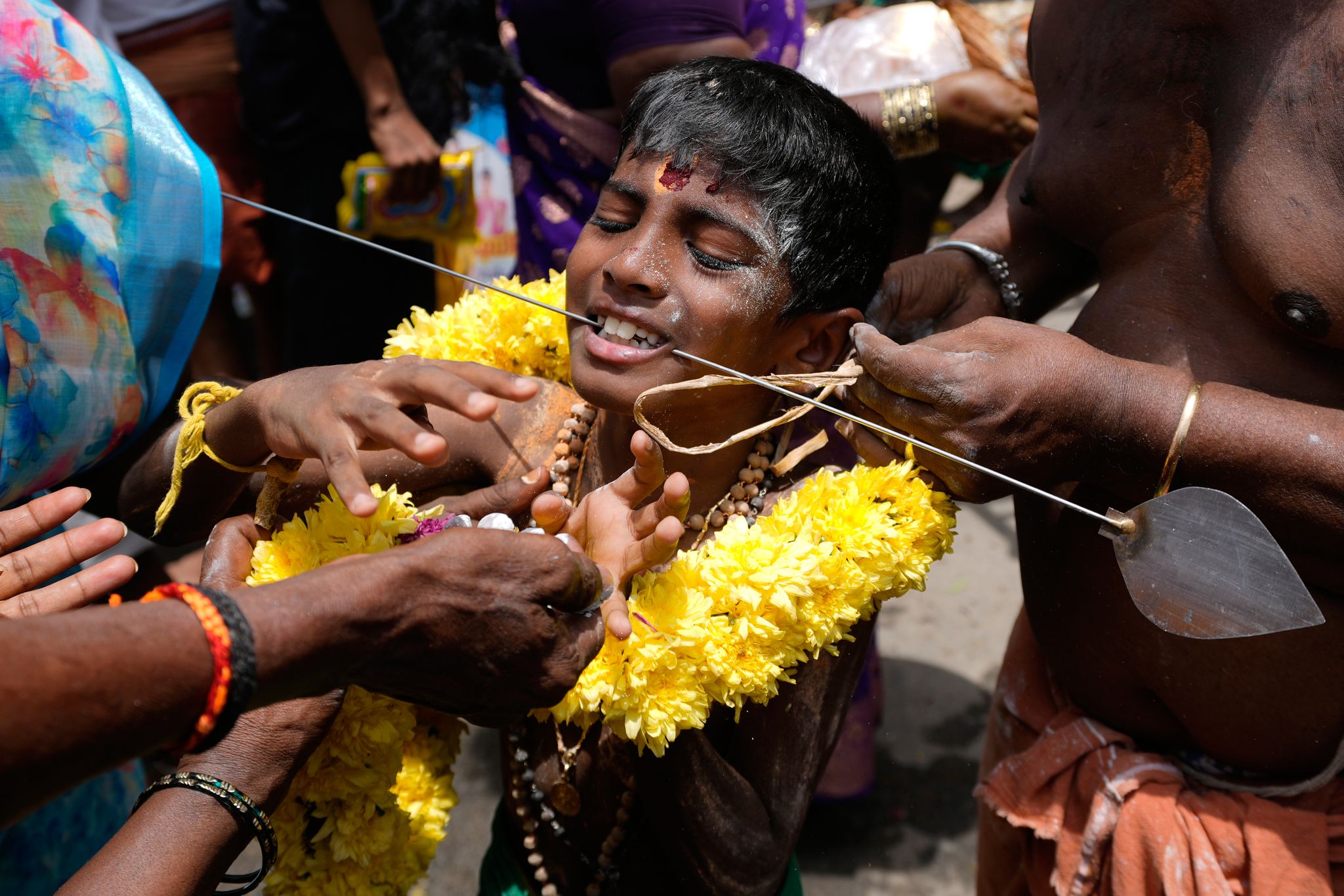 News Hindu devotees honor goddesses in India and Britain, in photos By MAHESH KUMAR A., KIRSTY WIGGLESWORTH and FRANK AUGSTEIN , Associated Press Aug 9, 2026