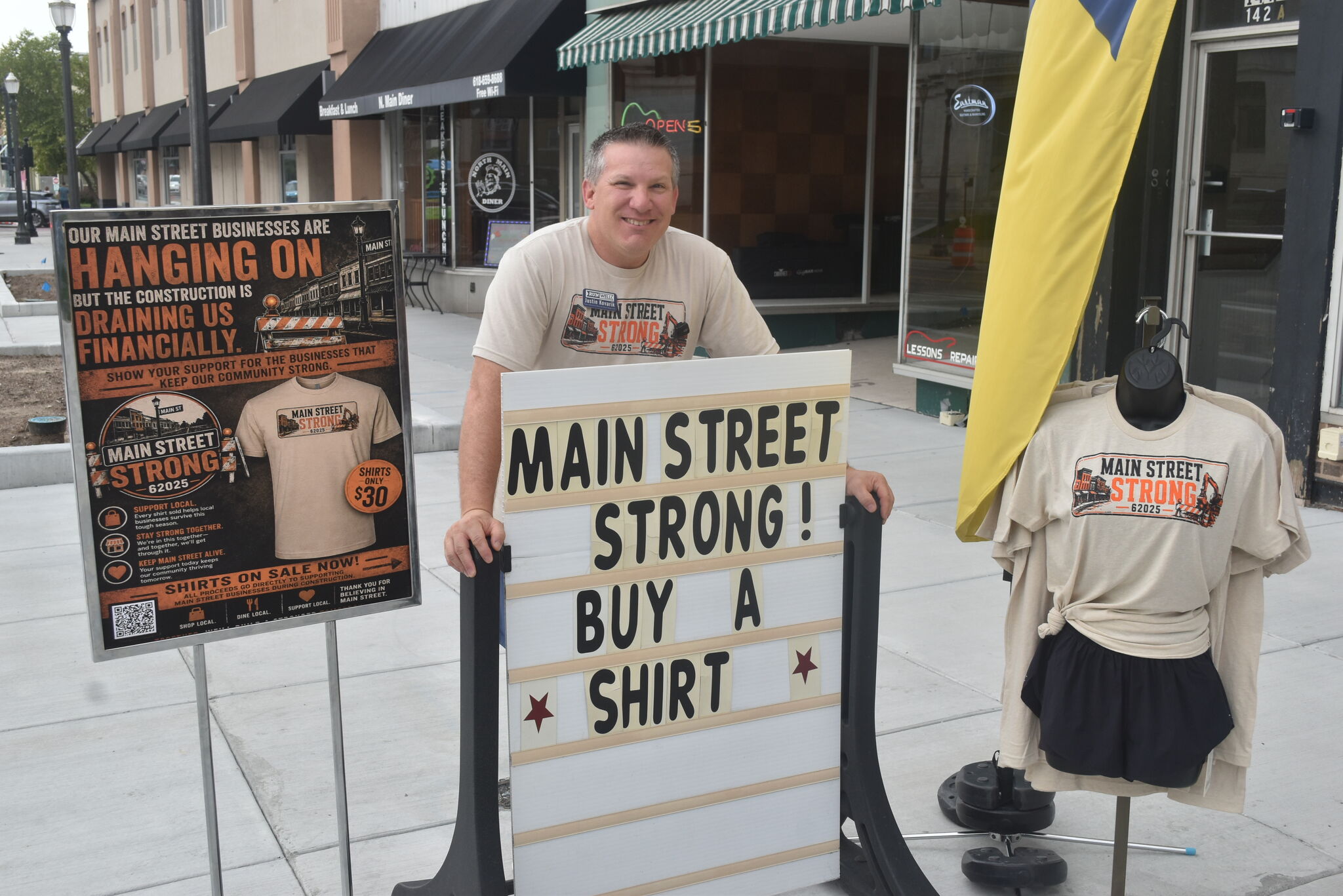 Edwardsville shop sells T-shirts to support Main Street businesses