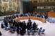 FILE - Participants in a Security Council meeting rise for a moment of silence at United Nations headquarters, Feb. 24, 2023.