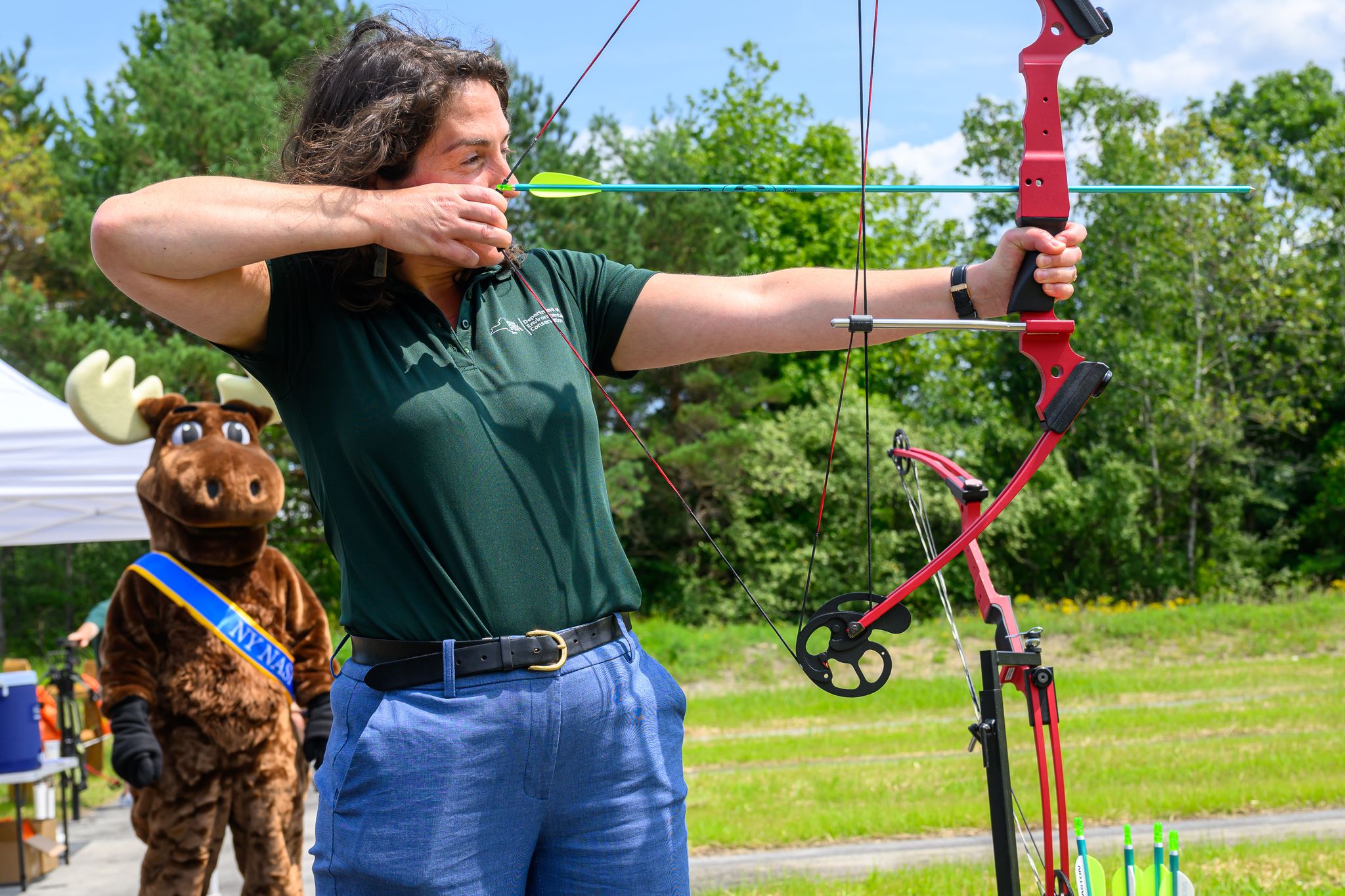 The handicap accessible range, located at the Black Creek Marsh Wildlife Management Area, was unveiled by state officials on Wednesday.
