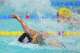 Gretchen Walsh, of the United States, competes in the women's 50-meter butterfly final at the Pan Pacific Swimming Championships in Irvine, Calif., Wednesday, Aug. 12, 2026.