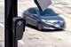 A Flock Safety camera mounted to a light pole on Aug. 3, 2026, in Burbank, Calif.