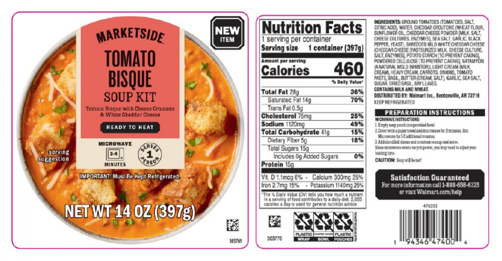 Walmart Marketside soup kits recalled over listeria concerns