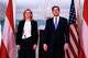 Secretary of State Marco Rubio arrives with Austrian Foreign Minister Beate Meinl-Reisinger, to the Treaty Room at the State Department, Tuesday, Aug. 11, 2026, in Washington.