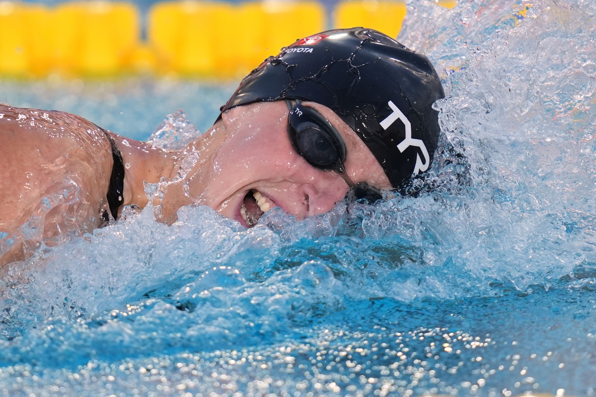 Katie Ledecky stunned with her first-ever international 800 free loss