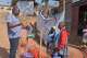 Gédéon Banga Ngbape, left, an Ebola surveillance officer, does contact tracing in Nizi, Ituri province, eastern Congo, Friday, Aug. 14, 2026.