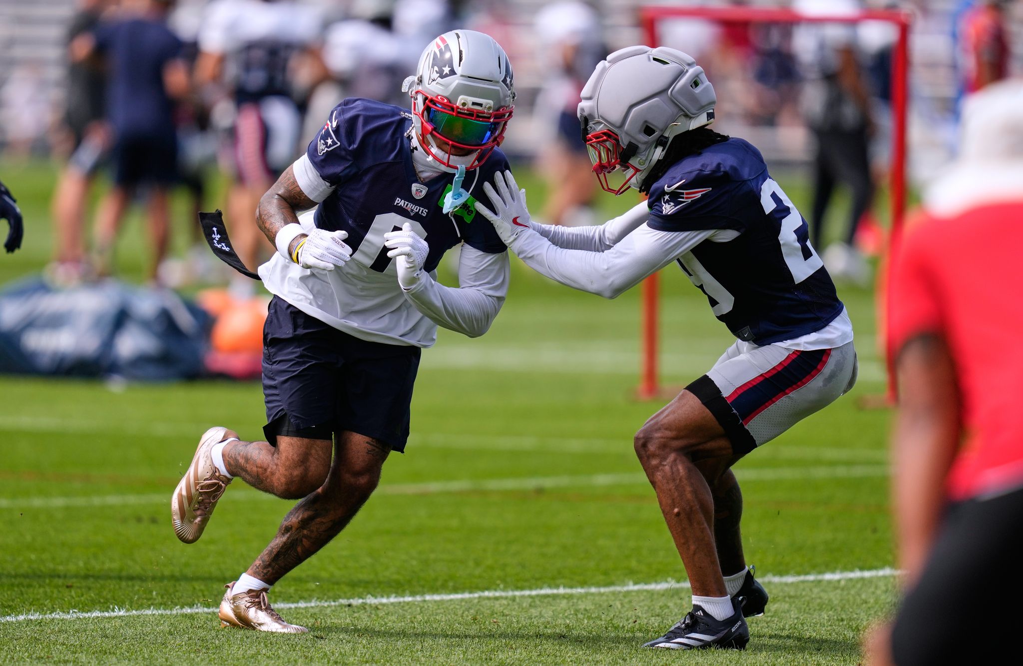 Patriots' Christian Gonzalez continues to work way back from practice injury amid extension talks By KYLE HIGHTOWER , AP Sports Writer Aug 15, 2026