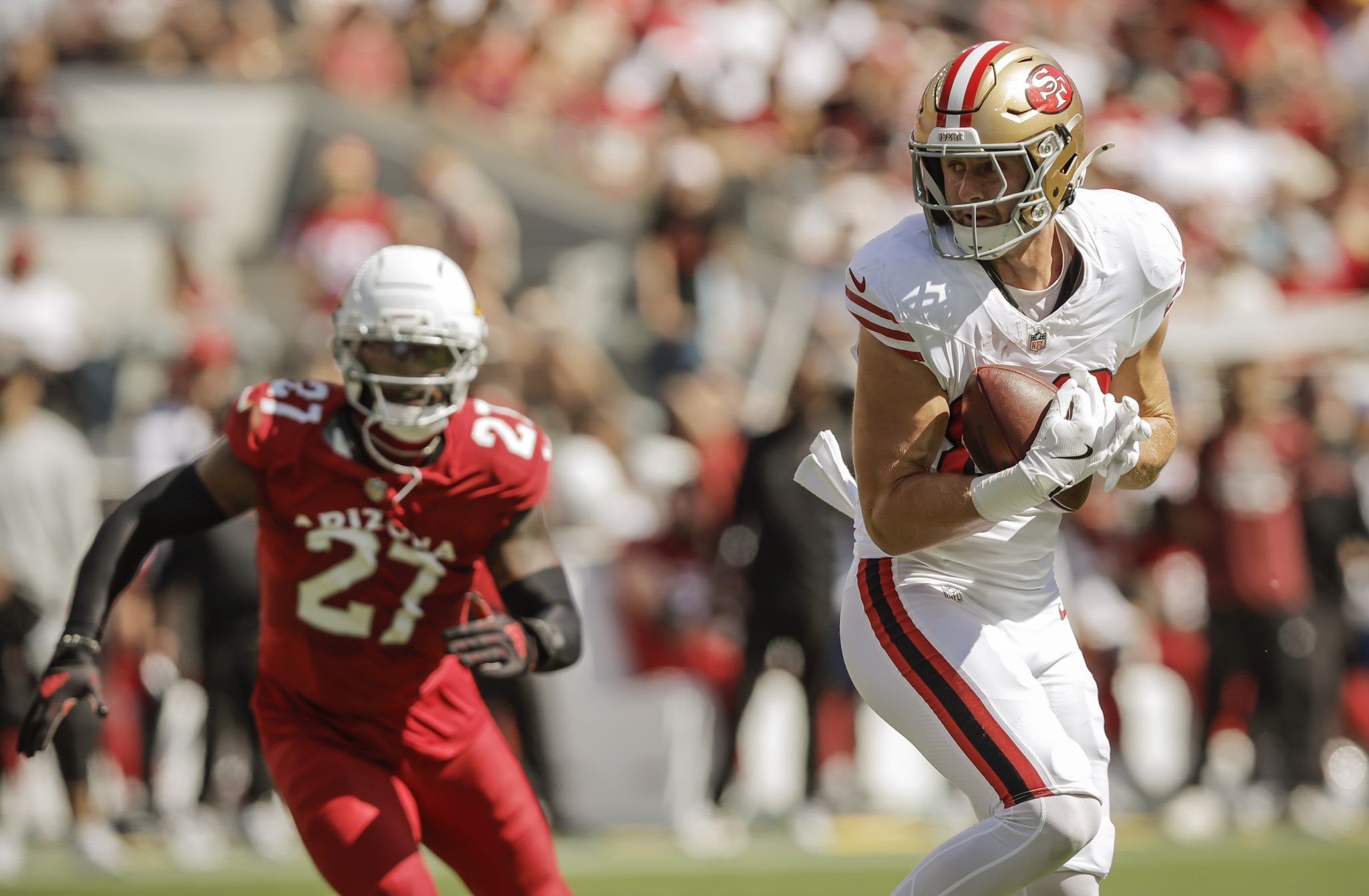 SF 49ers tight end Jake Tongest feeling more secure about place in NFL
