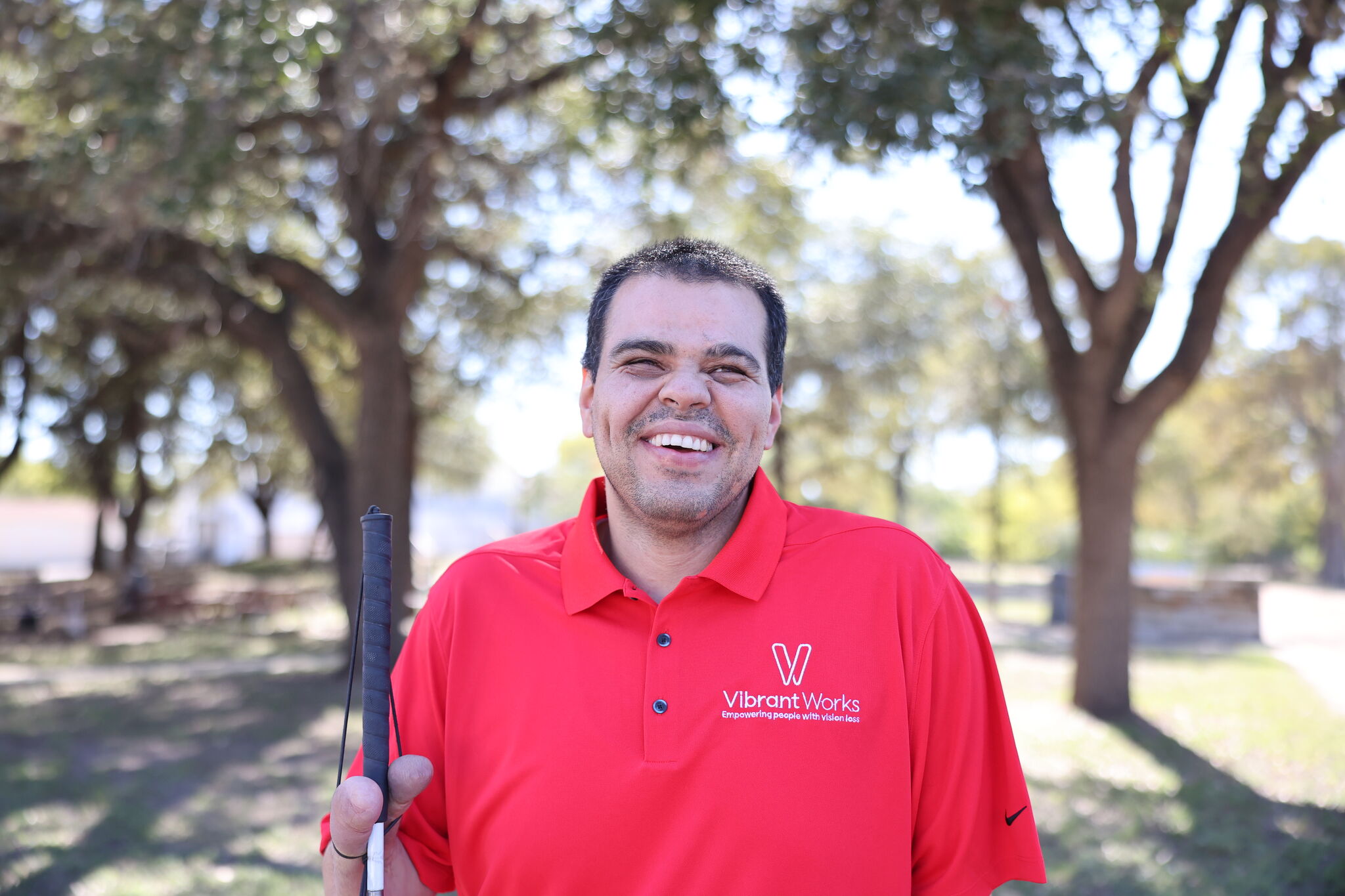 Trainer uses own experience to help blind clients gain independence