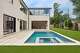 A pool in the back.