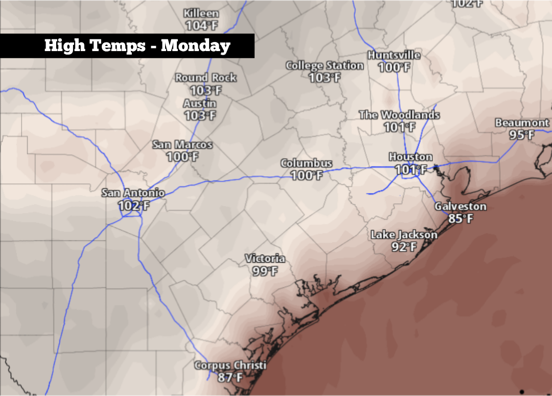 South Texas heat dome: Here’s when 100-degree temps could stop
