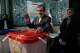 FILE - Former Revolutionary Guard commander Mohsen Rezaei casts his ballot during the parliamentary and Assembly of Experts elections at a polling station in Tehran, Iran, March 1, 2024.