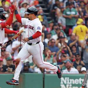 Red Sox rookie Nick Sogard hitting a clutch home run at Fenway Park during the Boston Triumph
