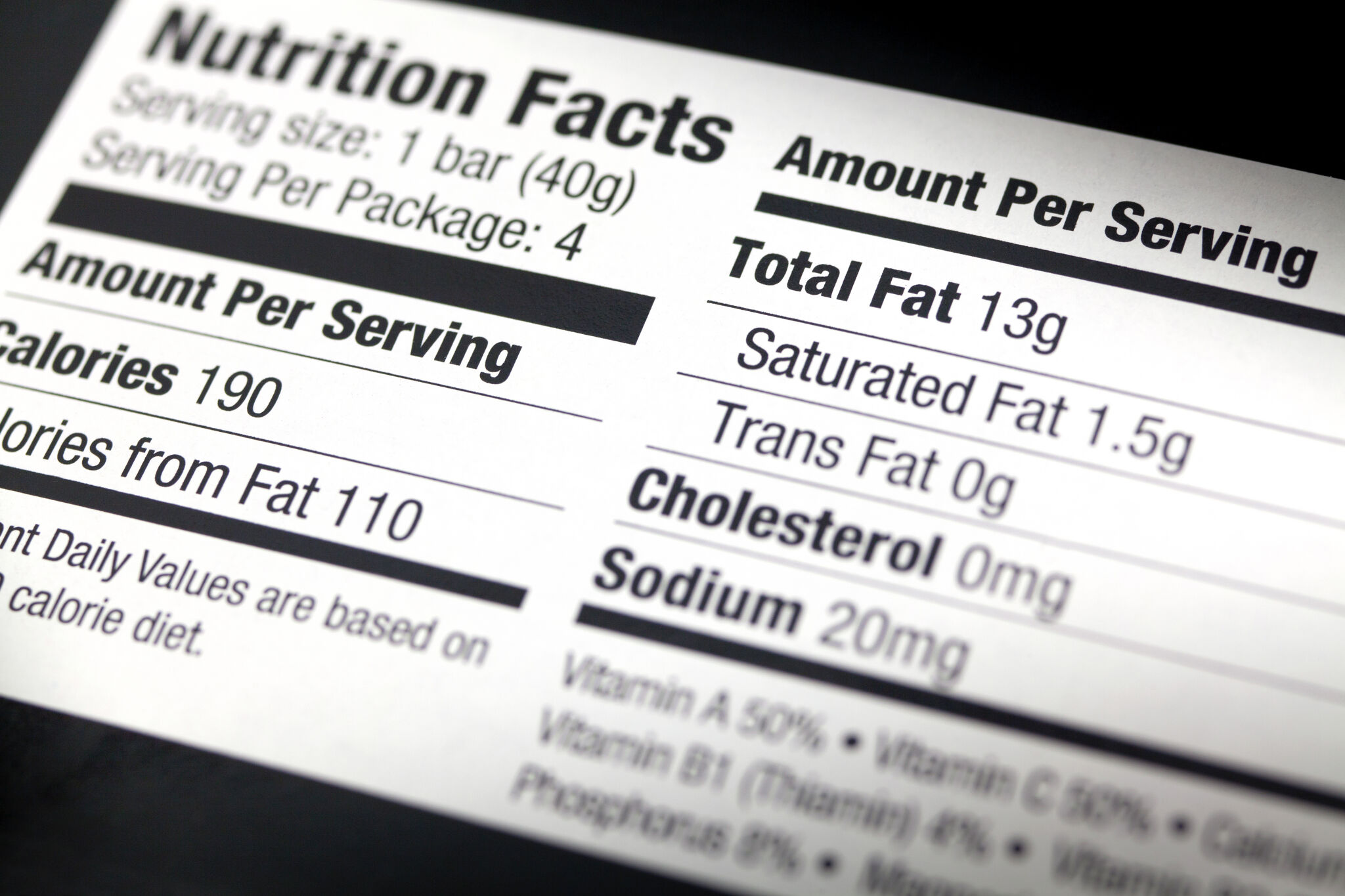 Reading nutrition labels helps manage Type 2 diabetes